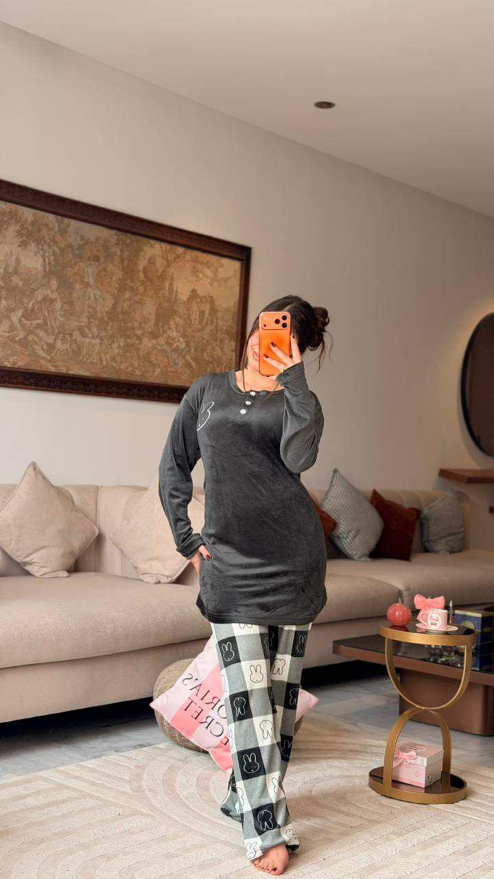 Pyjama manche longue grand taille