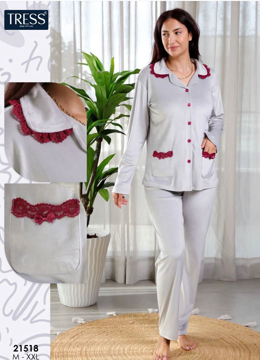 Pyjama velours de haute qualité
