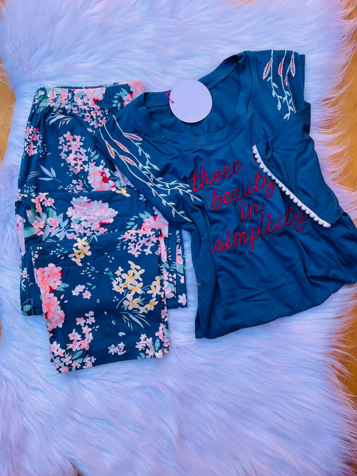 Pyjama demi manches grand taille