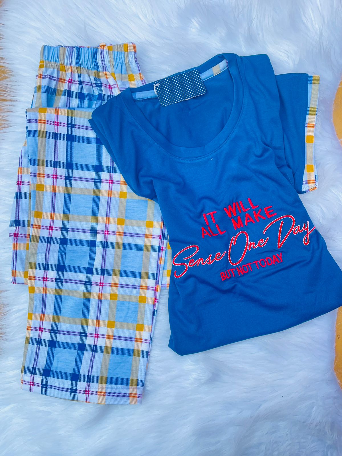Pyjama demi manches grand taille