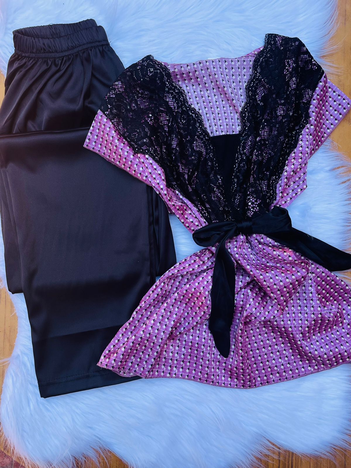 pyjama satin de soie
