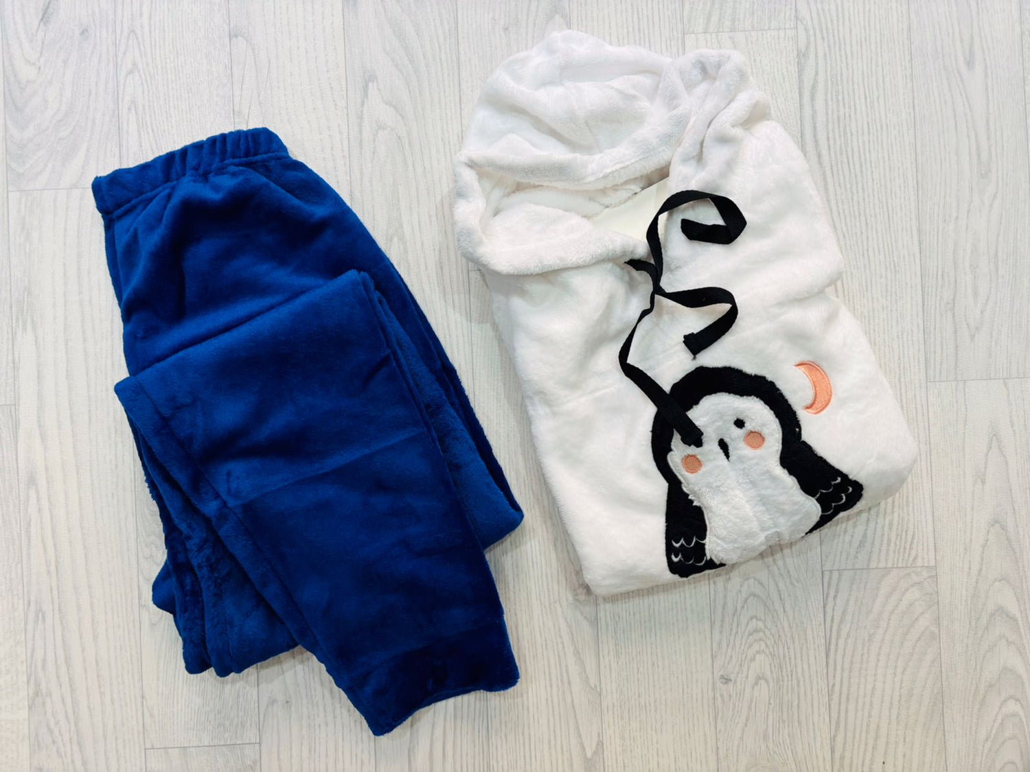 pyjama velours avec capuche de haute qualite