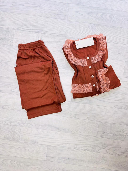 Pyjama manche longue grand taille