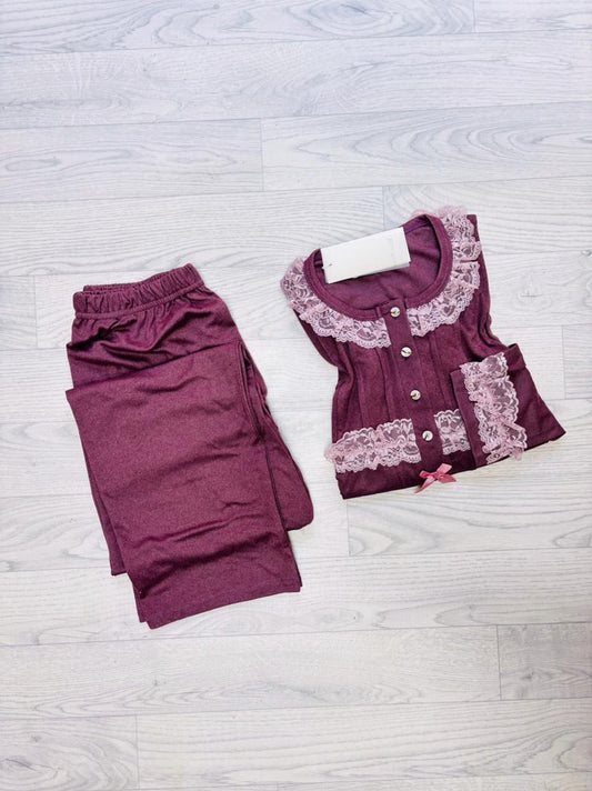 Pyjama manche longue grand taille