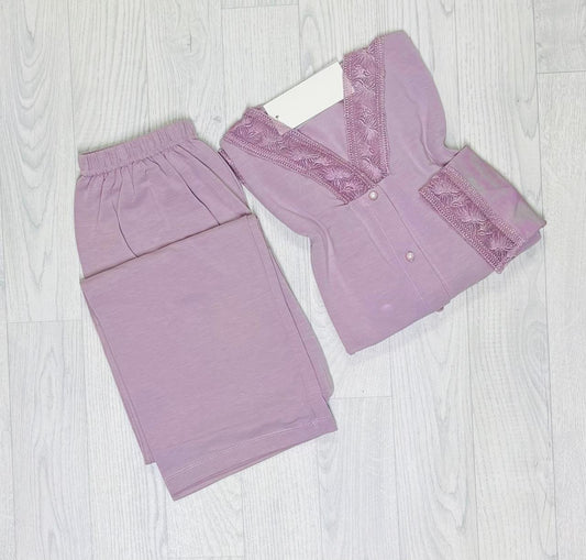 Pyjama manche longue grand taille