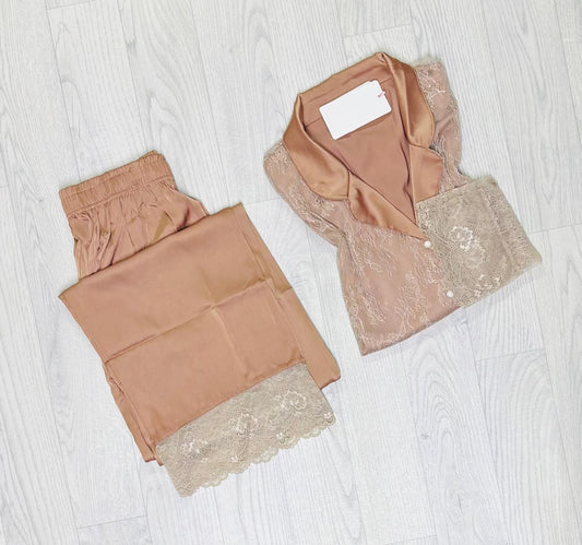 Pyjama satin de soie