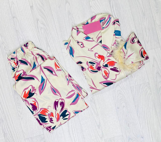 Pyjama satin de soie
