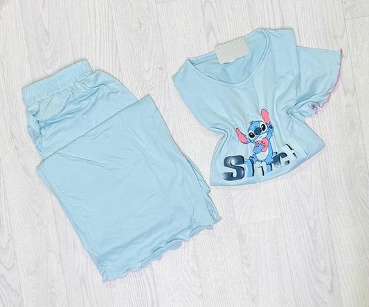 Pyjama demi manches grand taille