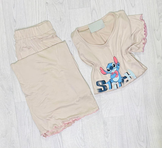 Pyjama demi manches grand taille