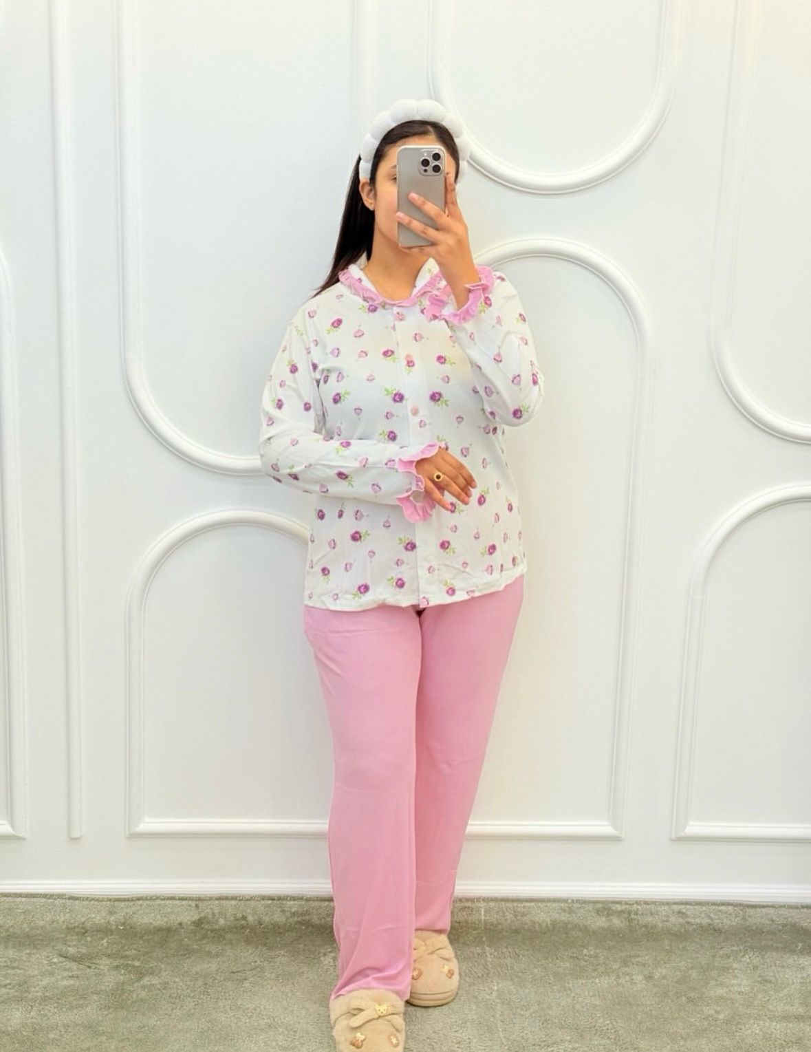 Pyjama manche longue grand taille