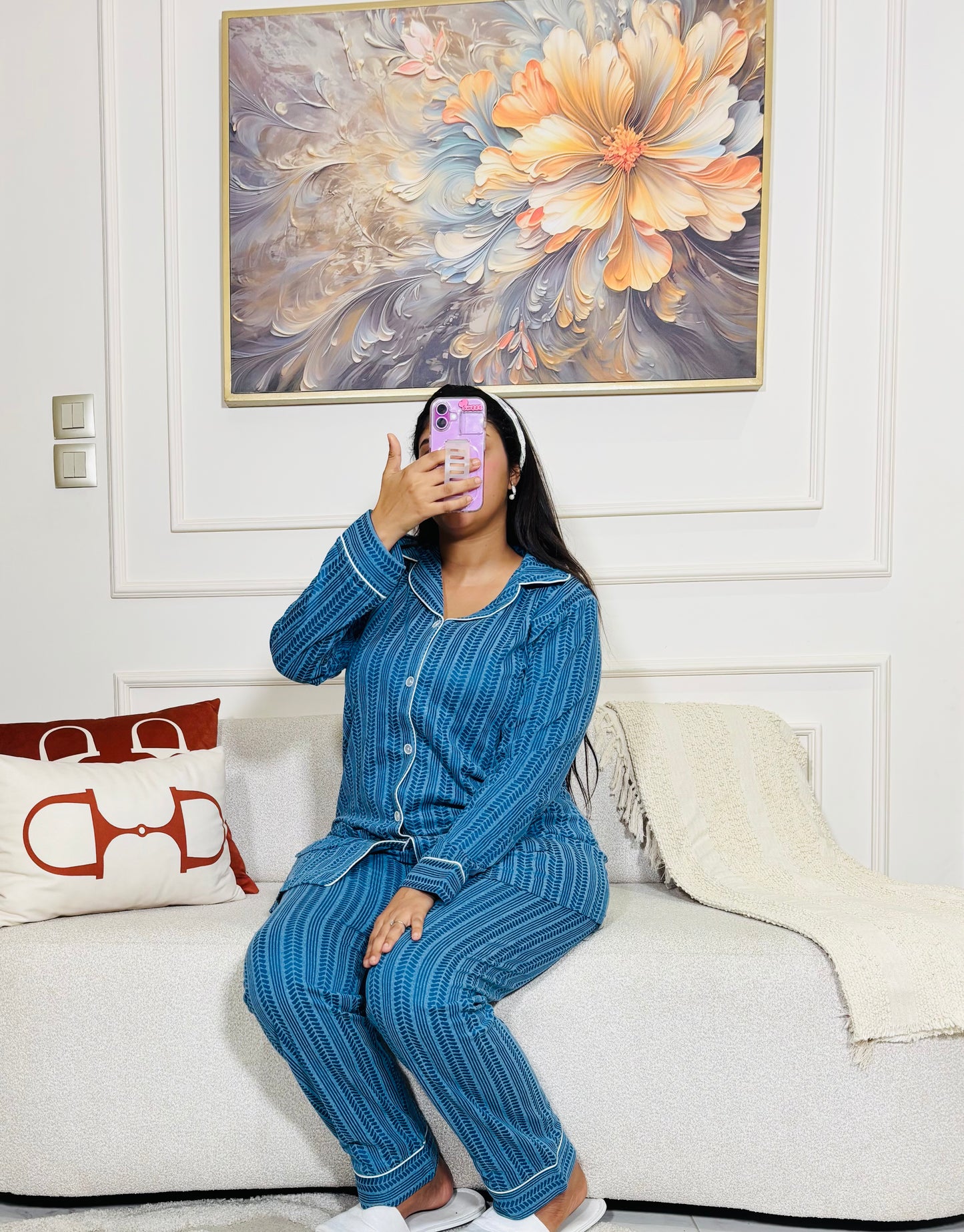 Pyjama manche longue grand taille