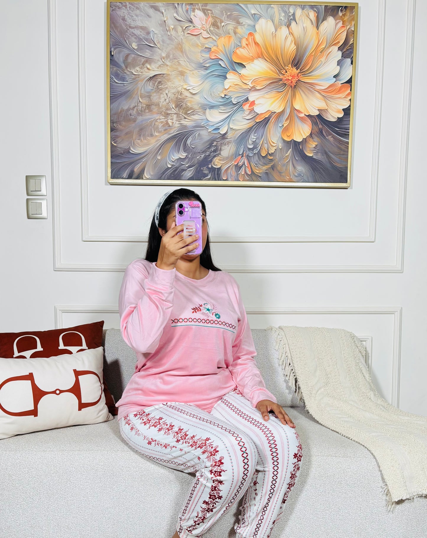 Pyjama velours de haute qualité