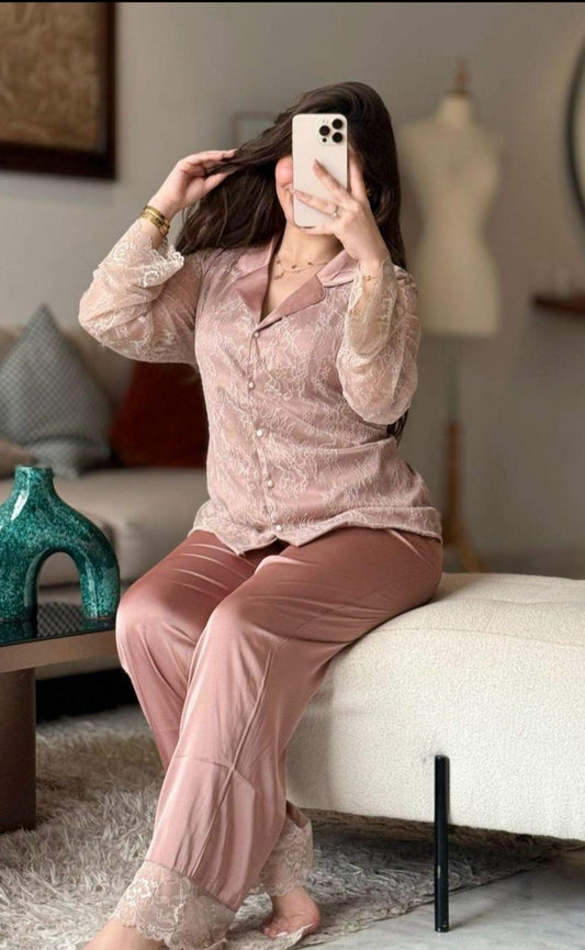 Pyjama satin de soie