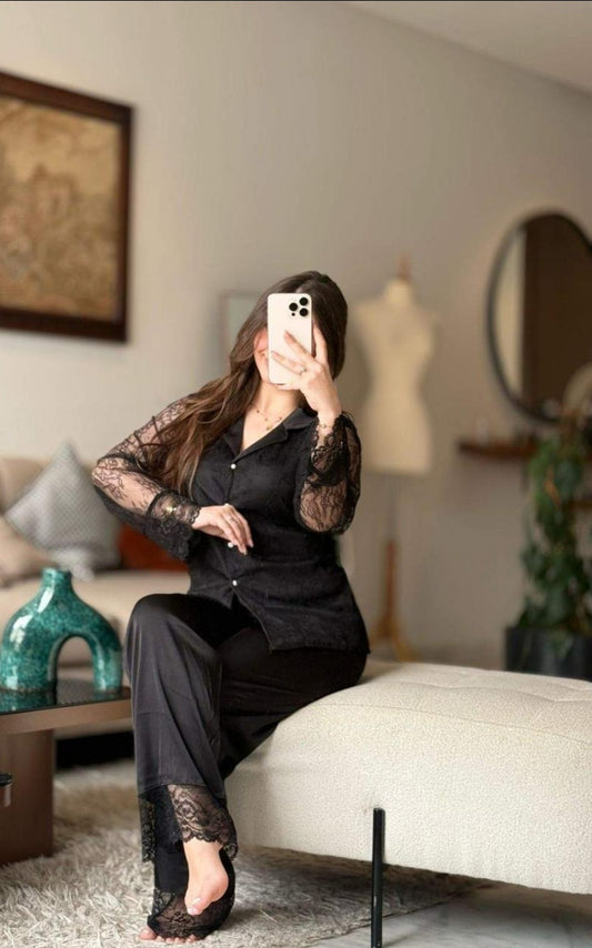 Pyjama satin de soie