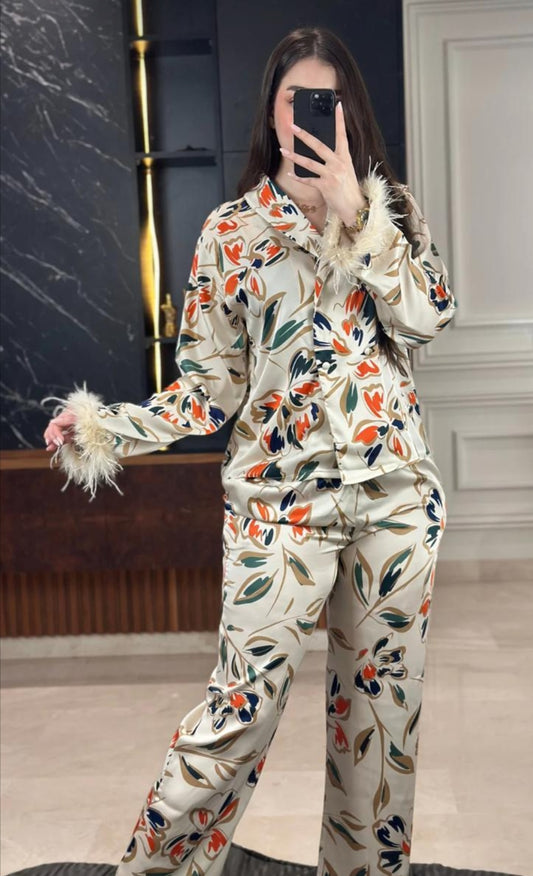 Pyjama satin de soie