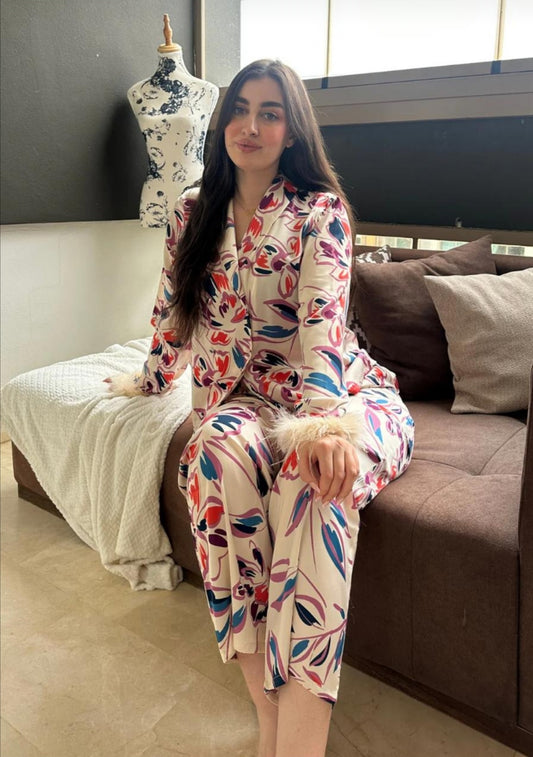 Pyjama satin de soie