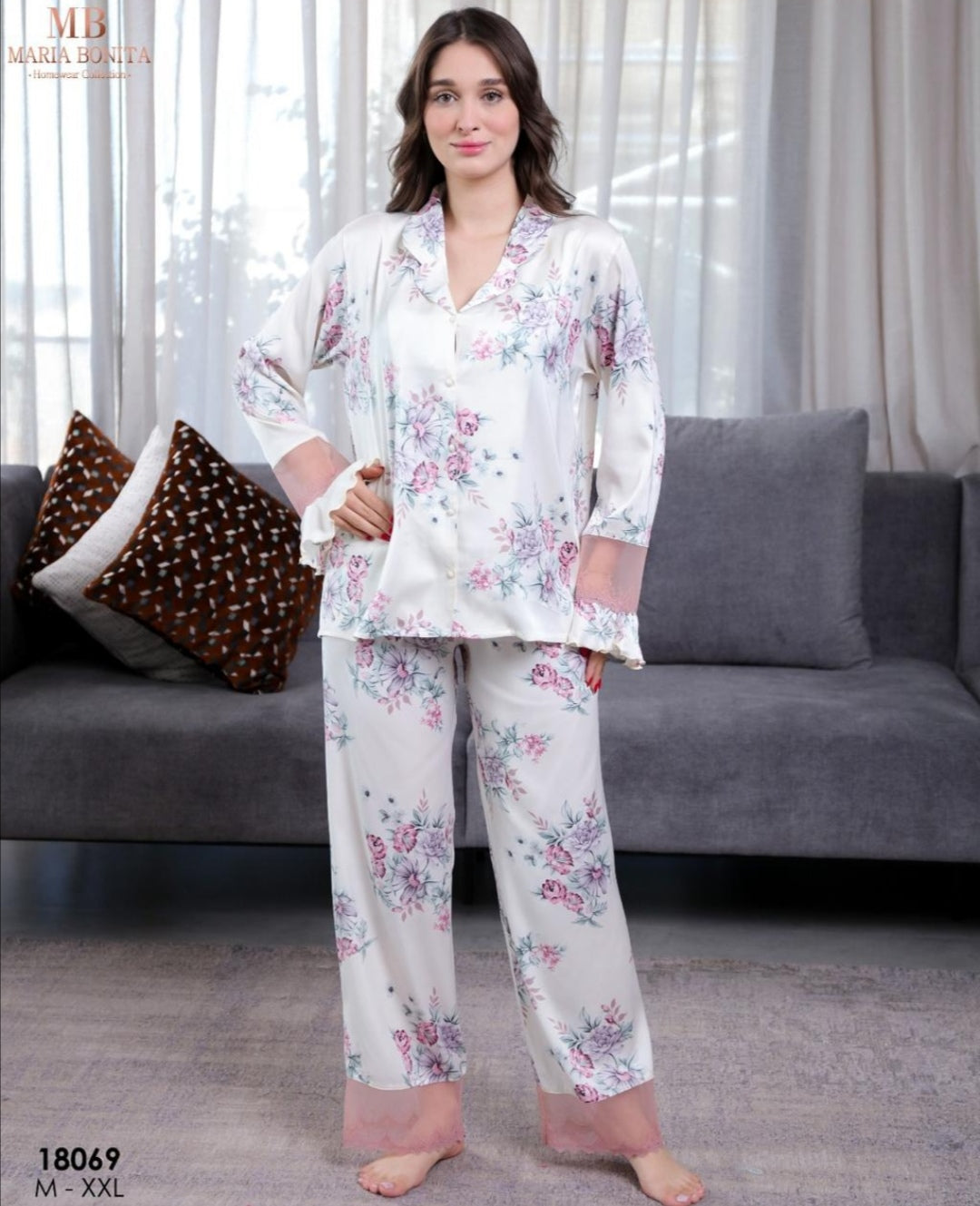 Pyjama satin de soie
